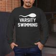 Varsity Swimming For Men Women Men's Long Sleeve T-Shirt Varsity Swimming For Men Women Men's Long Sleeve T-Shirt
