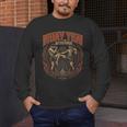 Vintage Muay Thai Bangkok Thailand Thai Boxing Art Men's Long Sleeve T-Shirt