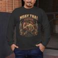 Vintage Muay Thai Flag Thailand Thai Boxing Fighter Men's Long Sleeve T-Shirt