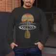 Vintage Retro Canoe Paddle & Mountains Rafting Men's Long Sleeve T-Shirt