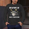 Weapons Of Mass Percussion Band Best Drummer Drum Kit Men's Long Sleeve T-Shirt Weapons Of Mass Percussion Band Best Drummer Drum Kit Men's Long Sleeve T-Shirt
