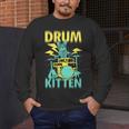 Women's Cute Drummer Cat Drum Kitten Men's Long Sleeve T-Shirt Women's Cute Drummer Cat Drum Kitten Men's Long Sleeve T-Shirt