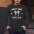 Women's Muay Thai Fight Club Kickboxing Fighters W Men's Long Sleeve T-Shirt Women's Muay Thai Fight Club Kickboxing Fighters W Men's Long Sleeve T-Shirt