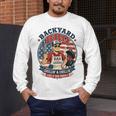 Backyard BBQ Dad Grill Boss Patriotic Fourth Of July Barbecu Men's Long Sleeve T-Shirt