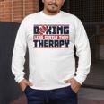 Boxing Less Costly Than Therapy Muay Thai Boxing Men's Long Sleeve T-Shirt Boxing Less Costly Than Therapy Muay Thai Boxing Men's Long Sleeve T-Shirt