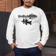 Canoe Silhouette Forest Lake Reflection Men's Long Sleeve T-Shirt Canoe Silhouette Forest Lake Reflection Men's Long Sleeve T-Shirt