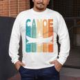 Canoe Vintage Canoeing Retro Canoe Paddling Raglan Baseball Tee Men's Long Sleeve T-Shirt