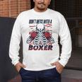 Don't Mess With A Boxer Kickboxer Fan Muay Thai Boxing Men's Long Sleeve T-Shirt Don't Mess With A Boxer Kickboxer Fan Muay Thai Boxing Men's Long Sleeve T-Shirt