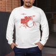 Drum Kit Drummer Band Musical Instrument Rock Music Men's Long Sleeve T-Shirt