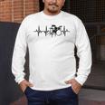 Drum Kit Pulse Line Rock Artist Drum Set Men's Long Sleeve T-Shirt Drum Kit Pulse Line Rock Artist Drum Set Men's Long Sleeve T-Shirt