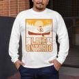 Lake Ontario Canoe Fishing Light House Sunset Retro Raglan Baseball Tee Men's Long Sleeve T-Shirt Lake Ontario Canoe Fishing Light House Sunset Retro Raglan Baseball Tee Men's Long Sleeve T-Shirt
