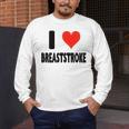 I Love Breaststroke Heart Swim Swimmer Pool Swimming Men's Long Sleeve T-Shirt I Love Breaststroke Heart Swim Swimmer Pool Swimming Men's Long Sleeve T-Shirt