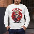 Meow Thai Funny Muay Thai And Cats Lover Men's Long Sleeve T-Shirt Meow Thai Funny Muay Thai And Cats Lover Men's Long Sleeve T-Shirt