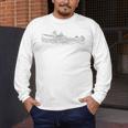 Minimalist Canoeing Water River Canoe Men's Long Sleeve T-Shirt