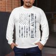 Muay Thai American Flag Camo Military Patriotic Men's Long Sleeve T-Shirt