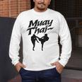 Muay Thai Boxing Martial Arts Fighter Men's Long Sleeve T-Shirt