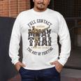 Muay Thai Fighter MMA Full Contact Retro Kickboxing Men's Long Sleeve T-Shirt Muay Thai Fighter MMA Full Contact Retro Kickboxing Men's Long Sleeve T-Shirt