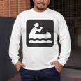 Outdoors Water Sports Canoe Canoeist Raglan Baseball Tee Men's Long Sleeve T-Shirt