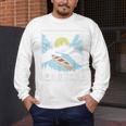 Paddle Retro Style Canoe & Outdoors Simple Canoeing Graphic Men's Long Sleeve T-Shirt