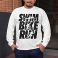 Swimming Cycling Running Triathlon Running Swimming Men's Long Sleeve T-Shirt Swimming Cycling Running Triathlon Running Swimming Men's Long Sleeve T-Shirt