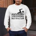 Swimming Instructor Lesson Swim Coach Men's Long Sleeve T-Shirt