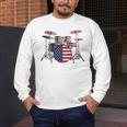 USA Patriotic Drum Kit American Flag Drum Set Men's Long Sleeve T-Shirt USA Patriotic Drum Kit American Flag Drum Set Men's Long Sleeve T-Shirt