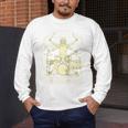 Vitruvian Drummer Drum Kit Music Lover Musician Men Raglan Baseball Tee Men's Long Sleeve T-Shirt