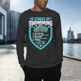 6 Stages Of Swimming Joke Sports Athlete Pool Swimmer Men's Long Sleeve T-Shirt 6 Stages Of Swimming Joke Sports Athlete Pool Swimmer Men's Long Sleeve T-Shirt