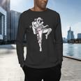 Astronaut Muay Thai Boxing Karate Kickboxing Martial Arts Men's Long Sleeve T-Shirt Astronaut Muay Thai Boxing Karate Kickboxing Martial Arts Men's Long Sleeve T-Shirt