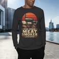 BBQ Dad Father Husband Meat Smoker Legend Men's Long Sleeve T-Shirt