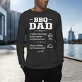 BBQ Dad Grilling Father Day Family Food Love Novelty Graphic Men's Long Sleeve T-Shirt