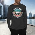 BBQ Dad Offset Smoker Pit Accessory I Rub My Meat Text Men's Long Sleeve T-Shirt