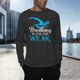 Breathing Is For The Weak Swimming Swimmer Men's Long Sleeve T-Shirt