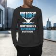 Butterfly Butterwhy Buttercry Swimming Swimmer Men's Long Sleeve T-Shirt Butterfly Butterwhy Buttercry Swimming Swimmer Men's Long Sleeve T-Shirt