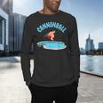 Cannonball Swimming Pool Fun Diving Diver Swimmer Cool Men's Long Sleeve T-Shirt