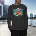 Canoe Art For Men Women Canoeing Canoe Kayak Lover Men's Long Sleeve T-Shirt Canoe Art For Men Women Canoeing Canoe Kayak Lover Men's Long Sleeve T-Shirt