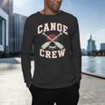 Canoe Crew Paddling Team Retro Graphic Men's Long Sleeve T-Shirt