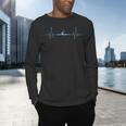Cool Kayaking Heartbeat Canoe Boating Kayaks Outdoor Sport Men's Long Sleeve T-Shirt Cool Kayaking Heartbeat Canoe Boating Kayaks Outdoor Sport Men's Long Sleeve T-Shirt