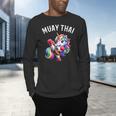 Cute Muay Thai Unicorn Men's Long Sleeve T-Shirt