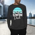 Dad Father School Swimming Meet Swimmer Swimmer Men's Long Sleeve T-Shirt Dad Father School Swimming Meet Swimmer Swimmer Men's Long Sleeve T-Shirt