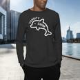 Dolphin Dolfin Varsity Swim Swim Team Swim Club Swimming Men's Long Sleeve T-Shirt Dolphin Dolfin Varsity Swim Swim Team Swim Club Swimming Men's Long Sleeve T-Shirt