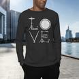 Drum Kit Love Illustration For Music Enthusiasts Men's Long Sleeve T-Shirt Drum Kit Love Illustration For Music Enthusiasts Men's Long Sleeve T-Shirt