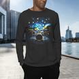 Drum Kit Percussionist Drummer Van Gogh Drums Men's Long Sleeve T-Shirt Drum Kit Percussionist Drummer Van Gogh Drums Men's Long Sleeve T-Shirt
