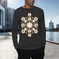 Drummer Drum Kit Mandala Percussionist Music Lover Men's Long Sleeve T-Shirt