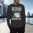 Drummer Drum Kit Vintage Drummer Men's Long Sleeve T-Shirt Drummer Drum Kit Vintage Drummer Men's Long Sleeve T-Shirt
