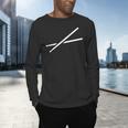 Drumsticks Drum Kit Men's Long Sleeve T-Shirt Drumsticks Drum Kit Men's Long Sleeve T-Shirt