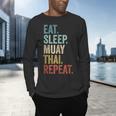 Eat Sleep Muay Thai Repeat Thai Boxing Men's Long Sleeve T-Shirt Eat Sleep Muay Thai Repeat Thai Boxing Men's Long Sleeve T-Shirt