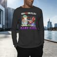 Even A Dad Can Still Be A Baby Girl BBQ Dad Cat Grilling Men's Long Sleeve T-Shirt