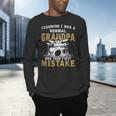 Grandpa Drummer Father's Day Drum Kit Men's Long Sleeve T-Shirt Grandpa Drummer Father's Day Drum Kit Men's Long Sleeve T-Shirt