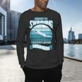 Here's To Swimming With Bow Legged Women Vintage Style Men's Long Sleeve T-Shirt Here's To Swimming With Bow Legged Women Vintage Style Men's Long Sleeve T-Shirt
